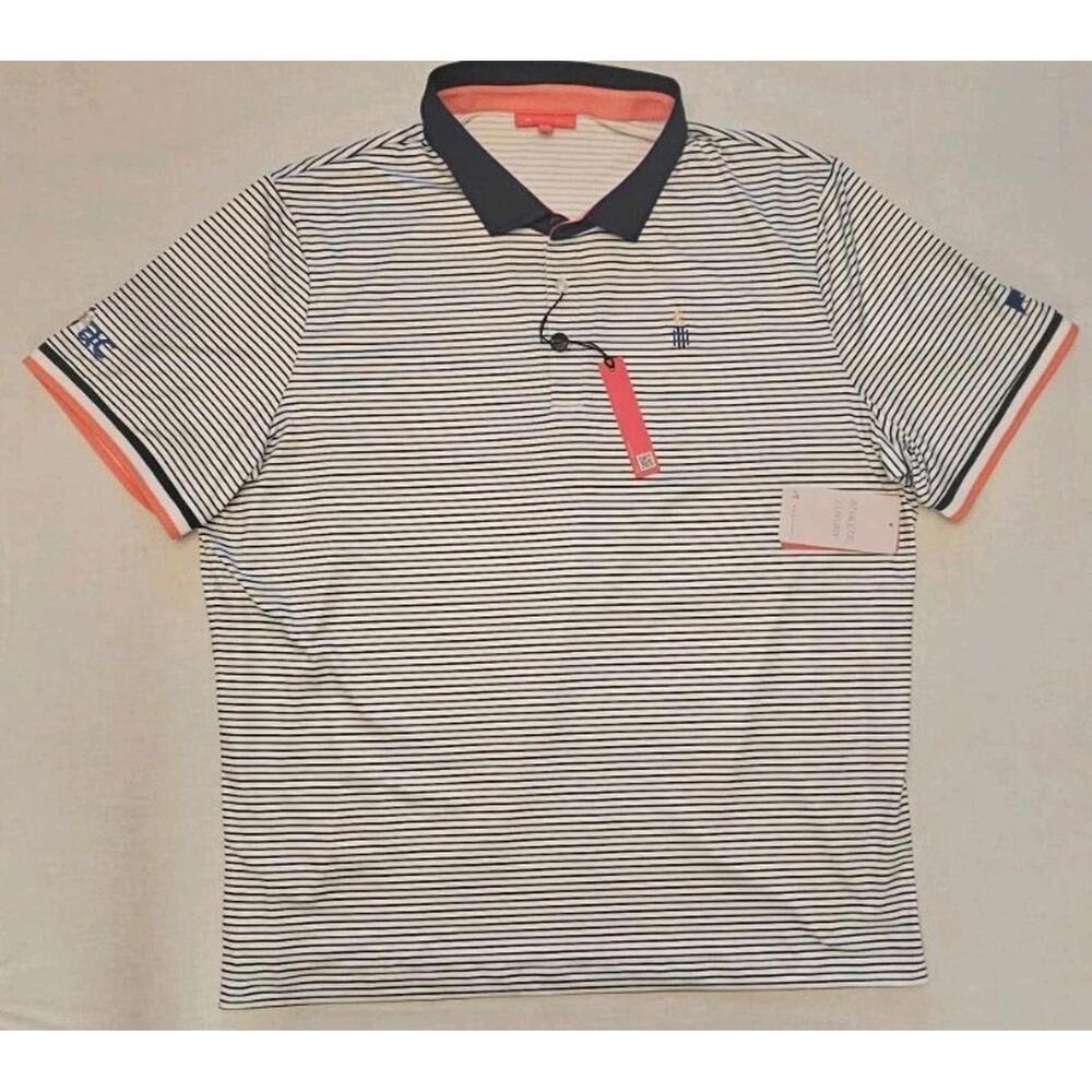 Redvanly PUREpoly‎ Carlton Golf Performance Polo Olympic Blue White Mens 2XL